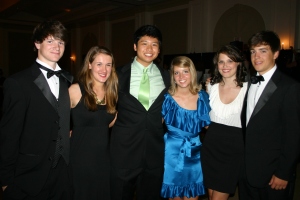 Matt Meister, Maria Dieci, Steven Nguyen, Annelise Mackinnon, Lucy Wille and Land Wright broke out the evening wear to join the festivities.